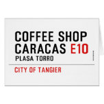 Coffee shop Caracas  Greeting/note cards