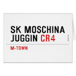 SK MOSCHINA JUGGIN  Greeting/note cards