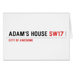 Adam's House  Greeting/note cards