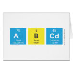 ABCD  Greeting/note cards