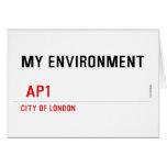 My environment    Greeting/note cards