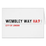 Wembley Way  Greeting/note cards