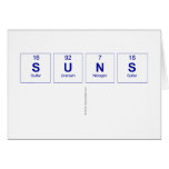 SUNS
   Greeting/note cards