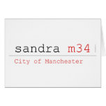 sandra  Greeting/note cards