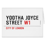YOOTHA JOYCE Street  Greeting/note cards