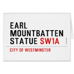 earl mountbatten statue  Greeting/note cards