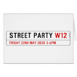Street Party  Greeting/note cards