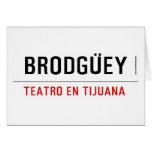 BRODGÜEY  Greeting/note cards