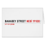 BAHABEY STREET  Greeting/note cards