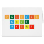Periodic
 Table
 Writer  Greeting/note cards