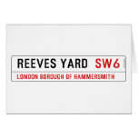 Reeves Yard   Greeting/note cards