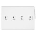 C A L Y  Greeting/note cards