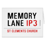 mEMORY LANE  Greeting/note cards
