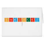 Chemistry
   Greeting/note cards