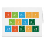 Falcons
 love
 Science  Greeting/note cards