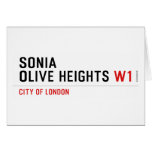 Sonia olive heights  Greeting/note cards
