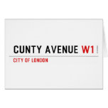 Cunty Avenue  Greeting/note cards