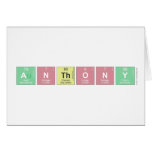 Anthony  Greeting/note cards