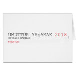 umuttur yaşamak  Greeting/note cards