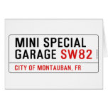 MINI SPECIAL GARAGE  Greeting/note cards
