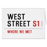 West Street  Greeting/note cards