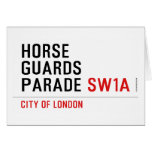horse guards parade  Greeting/note cards