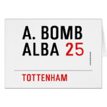 A. BOMB ALBA  Greeting/note cards
