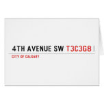 4th Avenue SW  Greeting/note cards