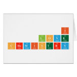 I
 love
 chemistry  Greeting/note cards