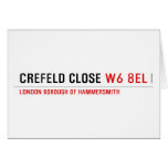 Crefeld Close  Greeting/note cards