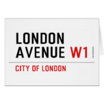 London Avenue  Greeting/note cards