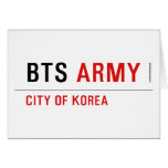 bts  Greeting/note cards