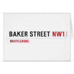Baker Street  Greeting/note cards
