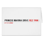 PRINCES MARINA DRIVE  Greeting/note cards