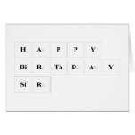 Happy
 Birthday
 Sir  Greeting/note cards