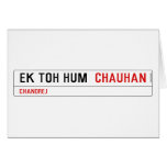 ek toh hum   Greeting/note cards