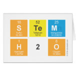 STEM
 H2O  Greeting/note cards