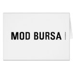 MOD BURSA  Greeting/note cards