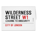 Wilderness  Street  Greeting/note cards