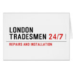 London Tradesmen  Greeting/note cards