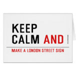 KEEP  CALM  Greeting/note cards