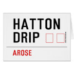HATTON DRIP  Greeting/note cards
