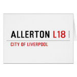 ALLERTON  Greeting/note cards