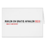 Ruilen en gratis afhalen  Greeting/note cards