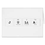 JULIA  Greeting/note cards