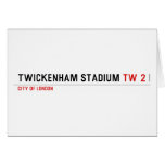 Twickenham Stadium  Greeting/note cards
