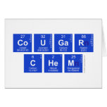Cougar 
 Chem  Greeting/note cards