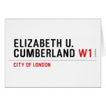 ELIZABETH U. CUMBERLAND  Greeting/note cards