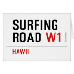 Surfing Road  Greeting/note cards