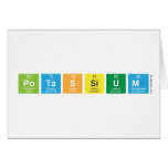 Potassium  Greeting/note cards